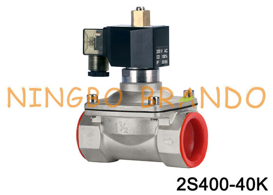 1-1/2'' Edelstahl-Magnetventil N/O 24V 110V 220V