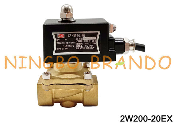 3/4'' Messing explosionsgeschütztes Wassermagnetventil 12V 24V 110V 220V