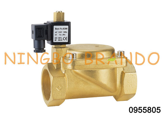 0955805 2'' Normal geöffnetes 2-Wege-Brass-Solenoidventil 24V 110V 220V