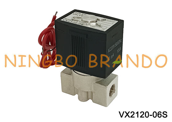 SMC Typ Vx2120 1/4'' 2/2-Wege-Edelstahl-Magnetventil 220 V 24 V