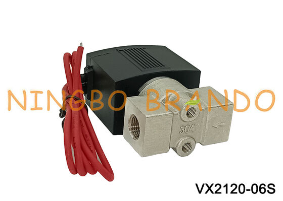 SMC Typ Vx2120 1/4'' 2/2-Wege-Edelstahl-Magnetventil 220 V 24 V