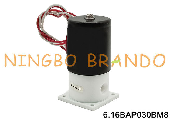 M8 korrosionsbeständiges Isolations-PTFE-Magnetventil DC24V AC220V