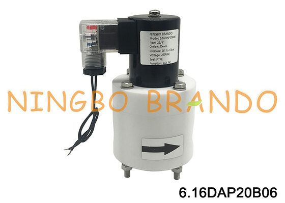 3/4'' Korrosionsschutz-PTFE-Magnetventil DC24V AC110V AC220V