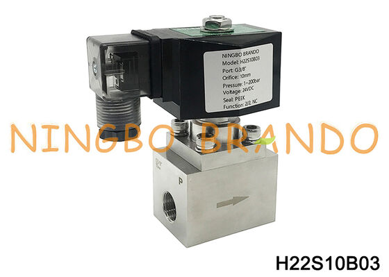 3/8'' Hochdruck-Magnetventil 200 bar AC220V AC110V DC24V