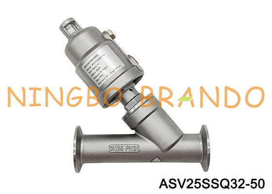 1/2'' Tri Clamp Pneumatisches Dampf-Winkelsitzventil DN15 PN16 Edelstahl