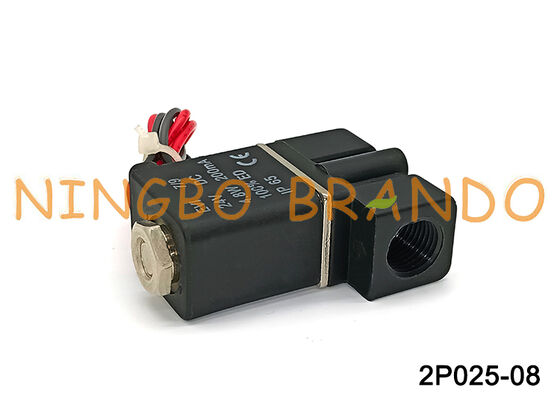 2P025-08 Pneumatisches, direkt wirkendes Kunststoff-Magnetventil für Luft, Wasser, DC24V