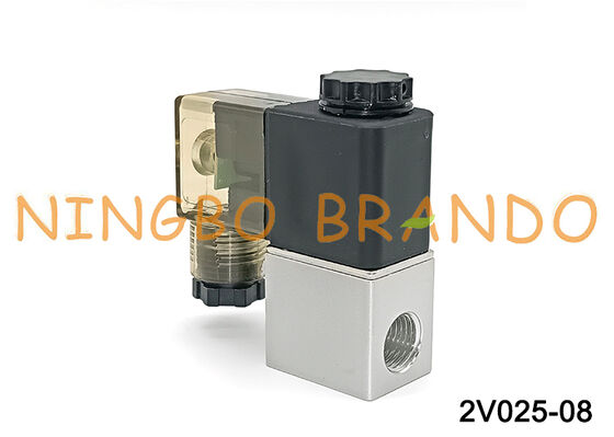 AIRTAC Typ 2V025-08, normalerweise geschlossen, 12 V, 24 V, 220 V, pneumatisches Luftmagnetventil