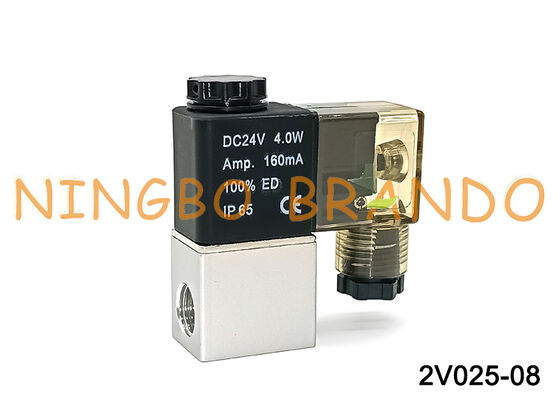 AIRTAC Typ 2V025-08, normalerweise geschlossen, 12 V, 24 V, 220 V, pneumatisches Luftmagnetventil