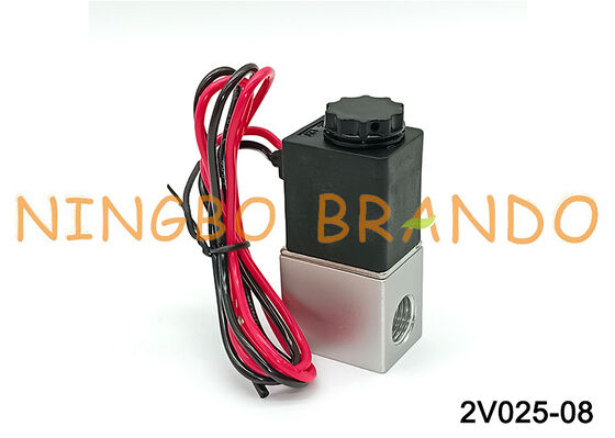 AIRTAC Typ 2V025-08 2-Wege-Magnetventil mit 1/4 Zoll freien Anschlüssen