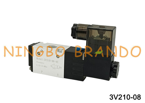 Airtac Typ 3V210-08-NC 3V210-08-NO Magnetventil 3/2 Wege 3V200 Serie