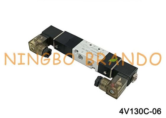 Airtac Typ 4V130C-06 Magnetluftventil, 3 Positionen, 5 Anschlüsse, 1/8 Zoll pneumatisches Steuerventil