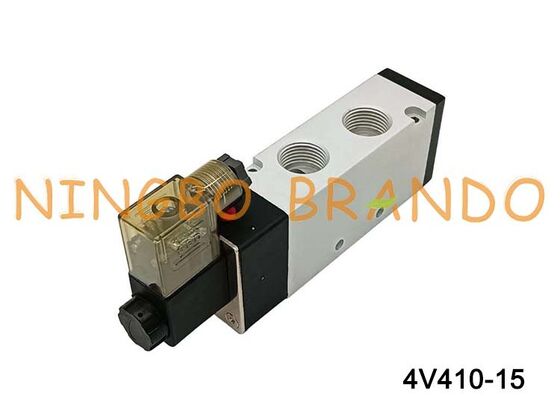 AIRTAC Typ 1/2'' Magnetluftventil 4V410-15 12V 24V 110V 220V Einzelspule 2 Positionen 5 Wege