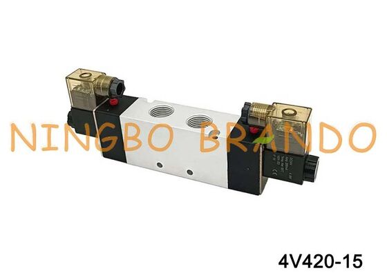 AIRTAC Typ Magnetventil Luftventil 4V420-15 DC 12V 24V AC 110V 220V