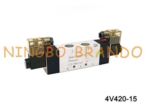 AIRTAC Typ Magnetventil Luftventil 4V420-15 DC 12V 24V AC 110V 220V