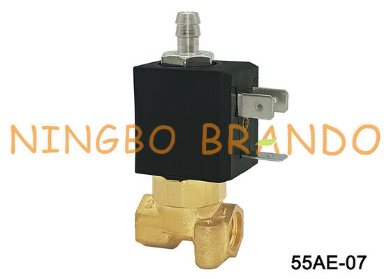 3-Wege-NC 1/8'' Messing-Magnetventil für Espressomaschine 230V 240V