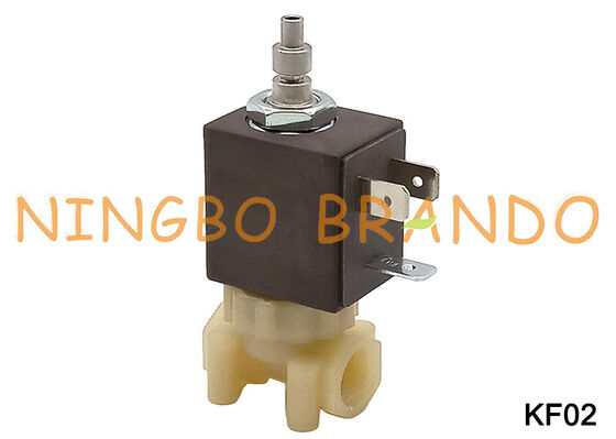 1/8 '' 3-Wege-NC-Magnetventil für Kaffee-Espressomaschine in Lebensmittelqualität, Kunststoff, KF02