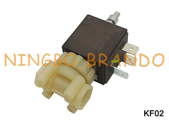 1/8 '' 3-Wege-NC-Magnetventil für Kaffee-Espressomaschine in Lebensmittelqualität, Kunststoff, KF02
