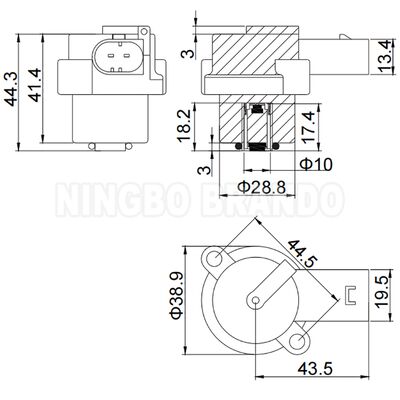 12VDC 4Z01015200 Magnetspule für Luftfederungskompressor