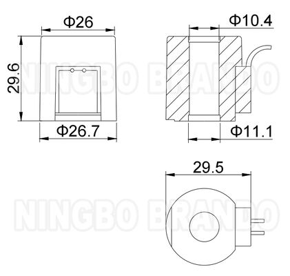 Elektromagnetische Spirale für VU2 VU4 Luftunterstellventilblock Manifold 12VDC