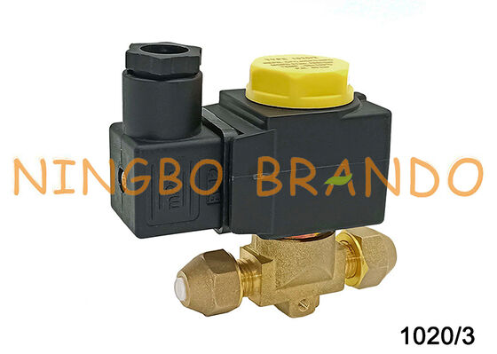 1020/3 Kühlschranke Magnetventil Castel Typ NC Flared Verbindung 3/8"