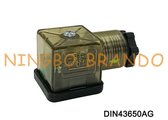 DIN43650A Magnetventilspulenanschluss 18 mm MPM braunes Nylon DIN 43650 Typ A