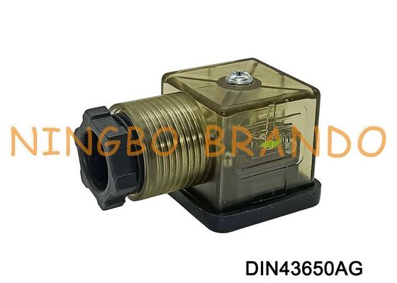 DIN43650A Magnetventilspulenanschluss 18 mm MPM braunes Nylon DIN 43650 Typ A