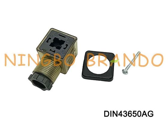 DIN43650A Magnetventilspulenanschluss 18 mm MPM braunes Nylon DIN 43650 Typ A