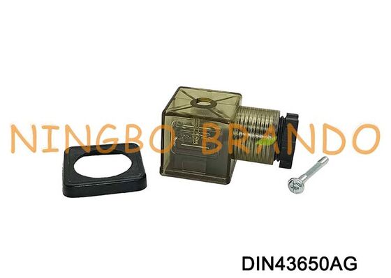 DIN43650A Magnetventilspulenanschluss 18 mm MPM braunes Nylon DIN 43650 Typ A