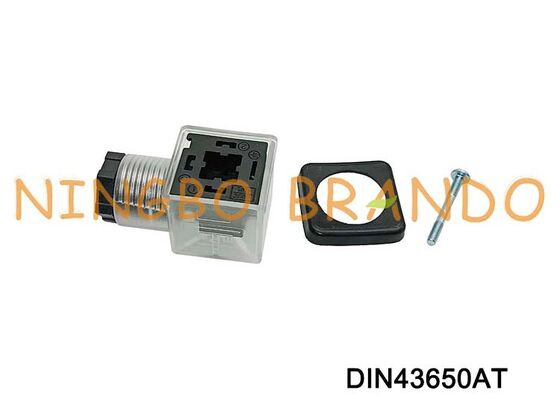 DIN43650A Magnetventil-Spulenanschluss, 18 mm, transparent, DIN 43650 Typ A