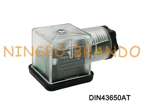DIN43650A Magnetventil-Spulenanschluss, 18 mm, transparent, DIN 43650 Typ A