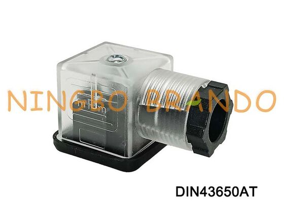 DIN43650A Magnetventil-Spulenanschluss, 18 mm, transparent, DIN 43650 Typ A