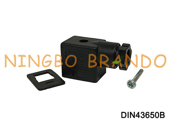 Magnetventilspulenstecker DIN43650 B MPM Schwarz DIN 43650 Typ B