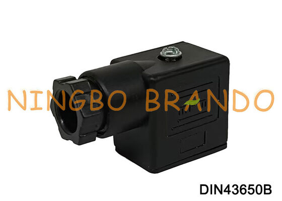 Magnetventilspulenstecker DIN43650 B MPM Schwarz DIN 43650 Typ B