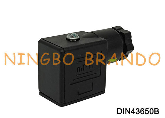 Magnetventilspulenstecker DIN43650 B MPM Schwarz DIN 43650 Typ B
