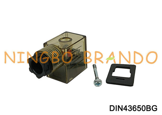 DIN43650B Magnetventilspulenstecker mit LED DIN 43650 Typ B