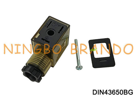 DIN43650B Magnetventilspulenstecker mit LED DIN 43650 Typ B