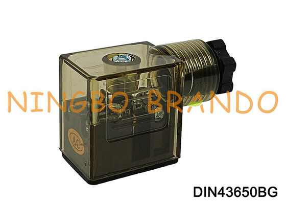 DIN43650B Magnetventilspulenstecker mit LED DIN 43650 Typ B