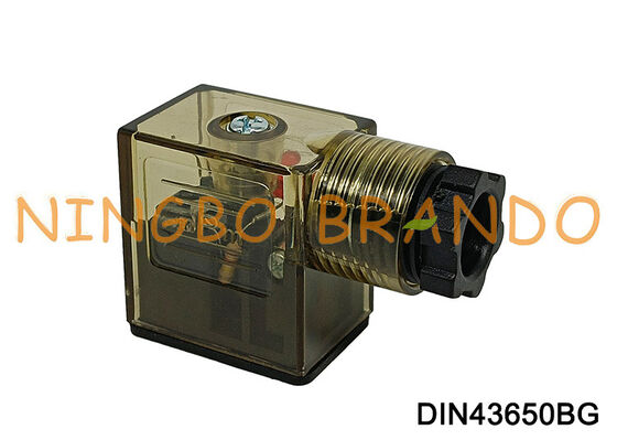 DIN43650B Magnetventilspulenstecker mit LED DIN 43650 Typ B