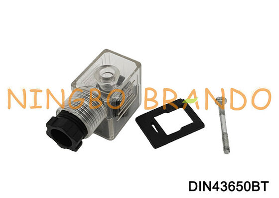 DIN43650B Magnetventilspulenanschluss 11 mm transparent DIN 43650 Typ B