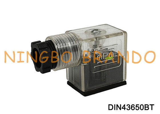 DIN43650B Magnetventilspulenanschluss 11 mm transparent DIN 43650 Typ B