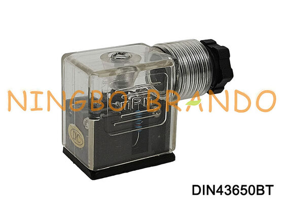 DIN43650B Magnetventilspulenanschluss 11 mm transparent DIN 43650 Typ B