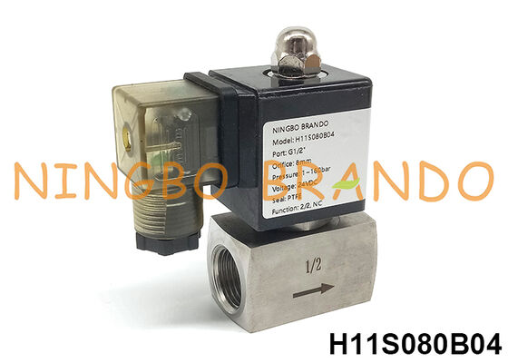 160 bar 1/2'' Hochdruck-Magnetventil 220V 110V 24V 12V 16 MPa