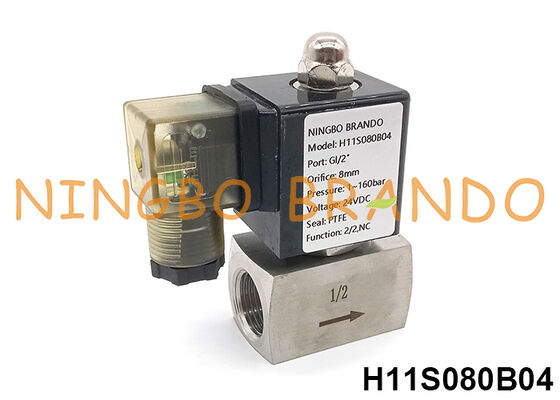 160 bar 1/2'' Hochdruck-Magnetventil 220V 110V 24V 12V 16 MPa