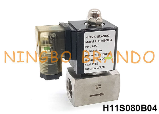 160 bar 1/2'' Hochdruck-Magnetventil 220V 110V 24V 12V 16 MPa