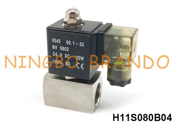 160 bar 1/2'' Hochdruck-Magnetventil 220V 110V 24V 12V 16 MPa