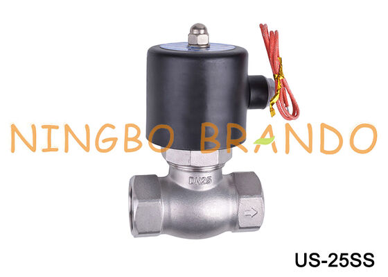 US-25 1'' DN25 Hochtemperatur-Edelstahl-Dampfmagnetventil 24V 220V