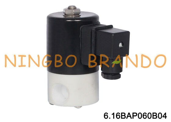 1/2'' PTFE Solenoid Valve For Acid Alkali Corrosion Resistance Isolation