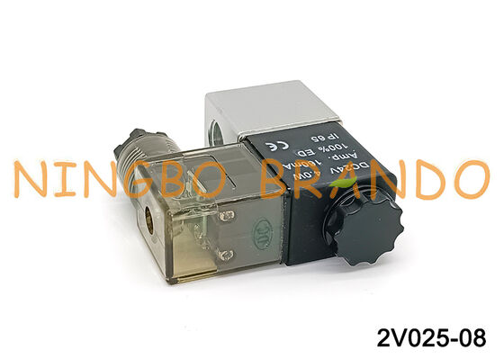 2V025-08 24V DC 2/2 Pneumatic Solenoid Valve 1/4 Inch
