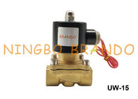 2W160-15 UW-15 1/2“ halb direkte NBR Membran-Uni-Dart Messingmagnetventil 110V DC Wechselstrom-12V