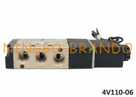 AirTAC-Art 4V110-06 DC24V pneumatisches Magnetventil zur elektrischen entferntsteuerung mit Aluminiumlegierungs-Körper
